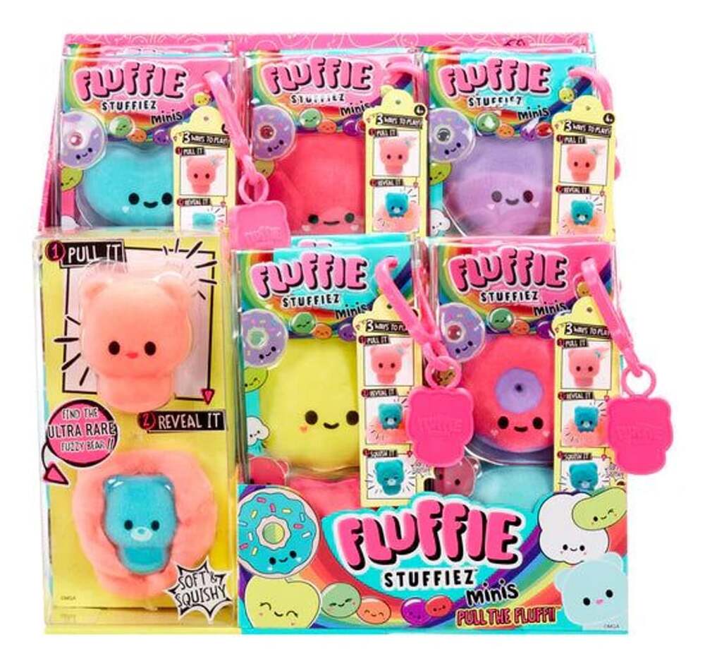 8pc Fluffie Stuffiez Minis Hrt Candy Donut Collectible Surprise Reveal Plush Toy